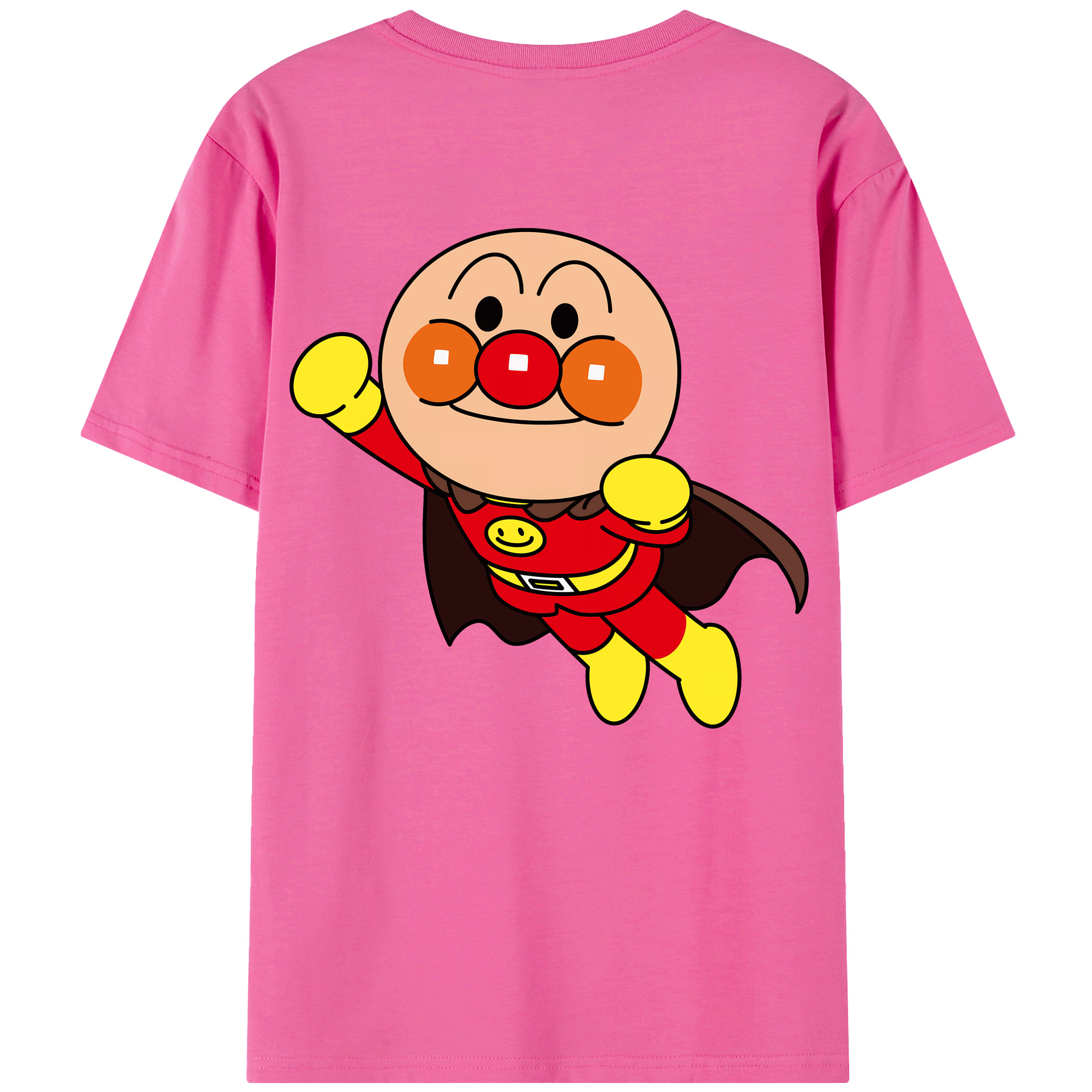 （画像用） アンパンマン Anpanman レディース半袖Tシャツ(バックプリント)